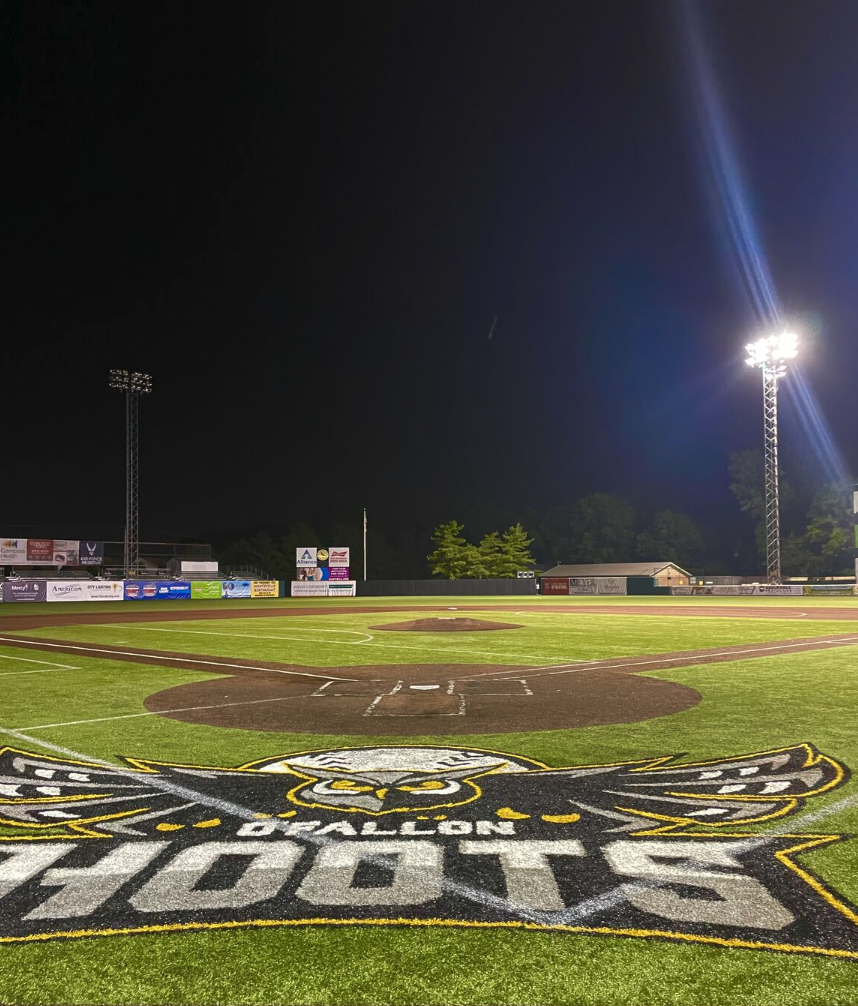 Nathan Sarro with the O'Fallon Hoots